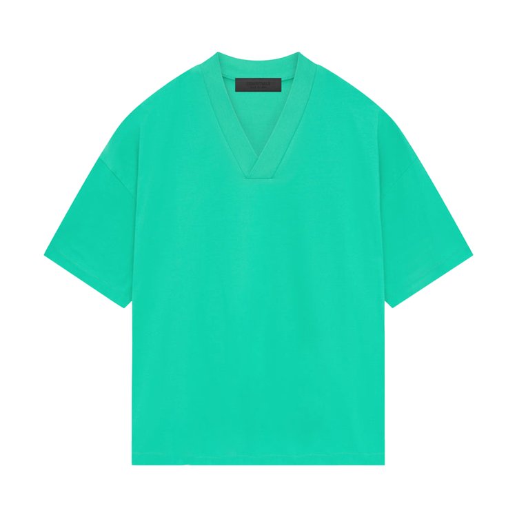 Fear Of God Essentials Fear of God Essentials V Neck 'Mint Leaf' T-Shirt, Green