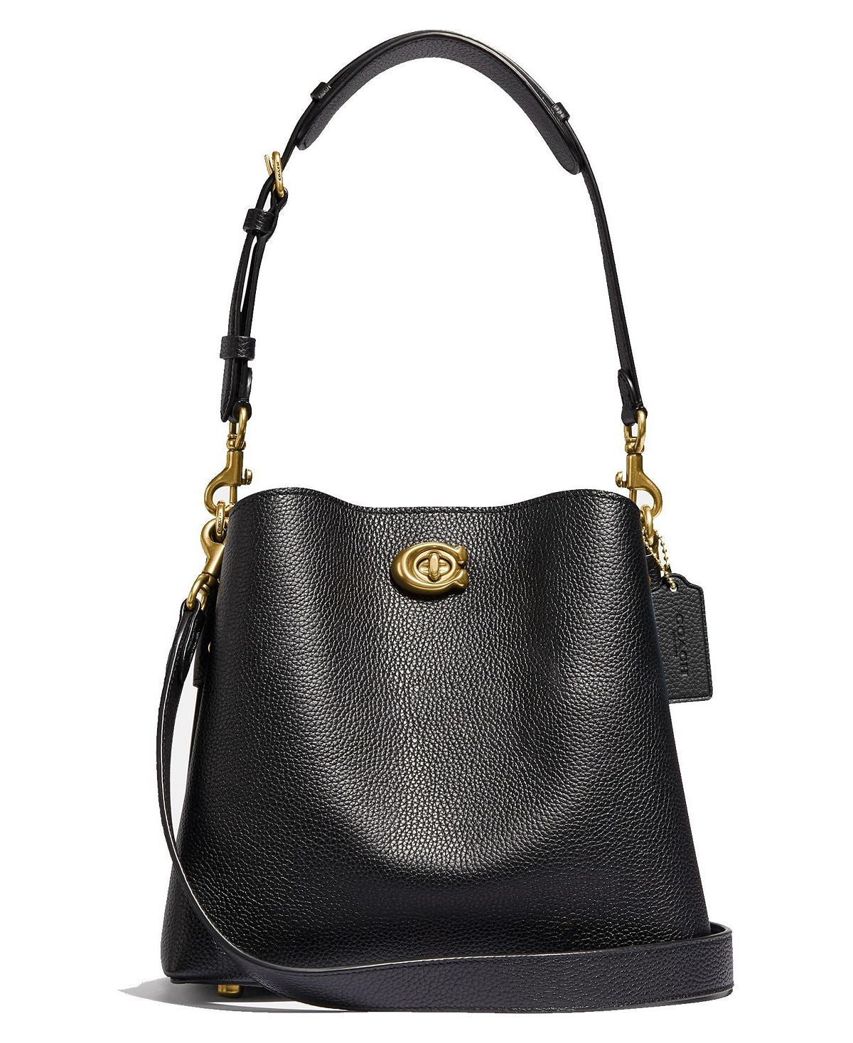 Willow COACH leather bucket bag, black