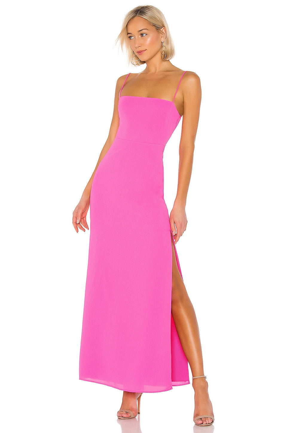 Superdown Addison maxi dress, pink