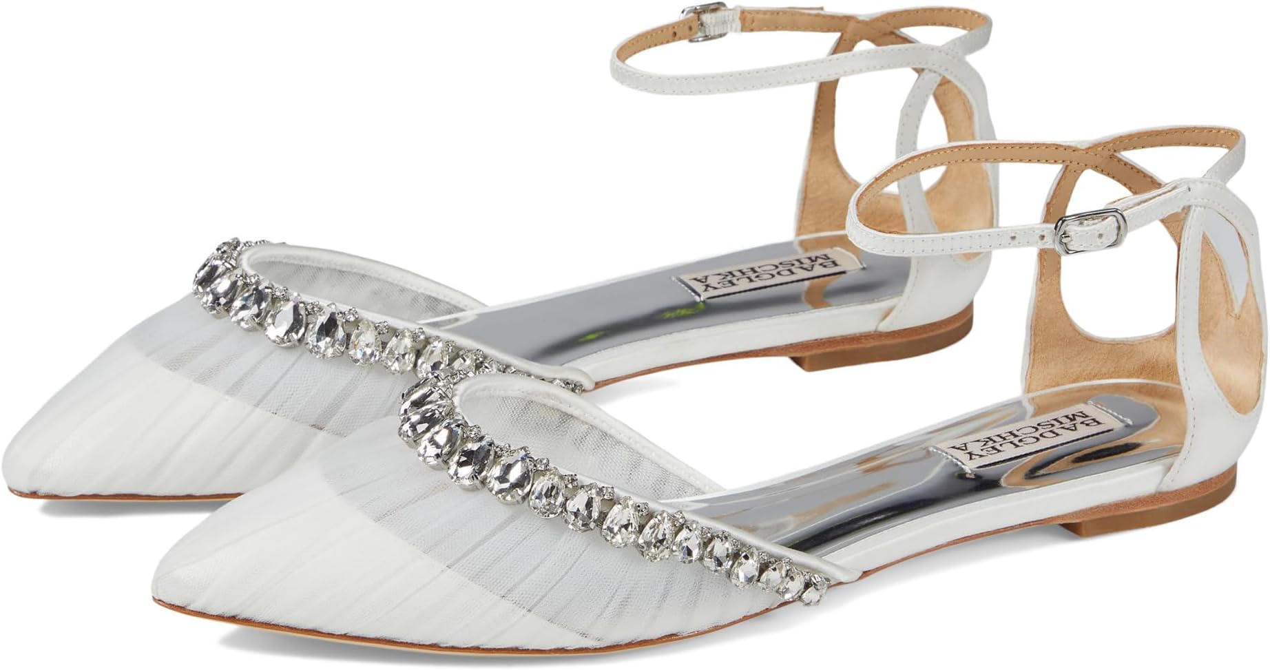 Evelynn Badgley Mischka Flats, Soft White