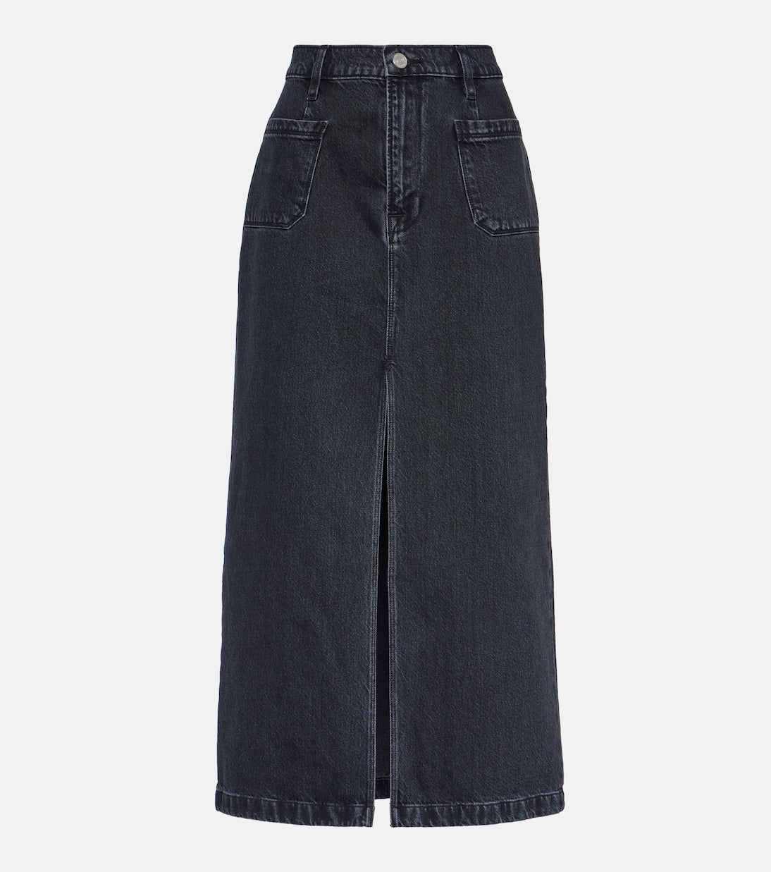 Denim midi skirt le bardot Frame, blue