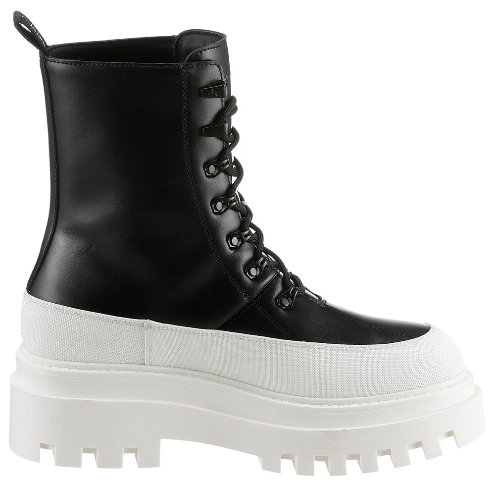 Calvin Klein Lace-Up Ankle Boots, Black