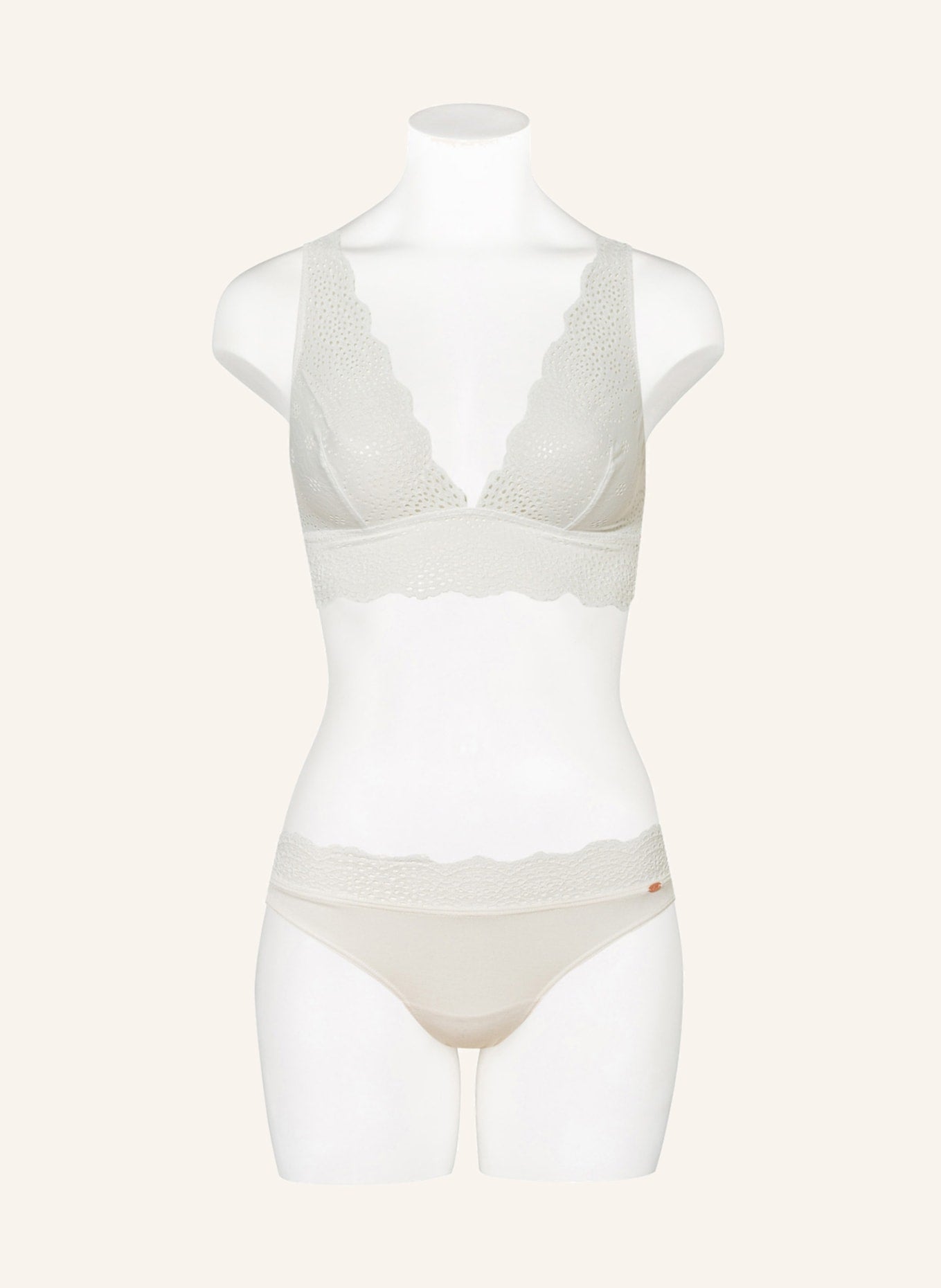 Bustier Skiny EVERY DAY IN BAMBOO LACE, white