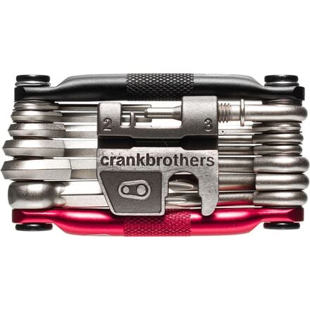 أداة Multi-19 Crank Brothers، باللون الأسود/الأحمر