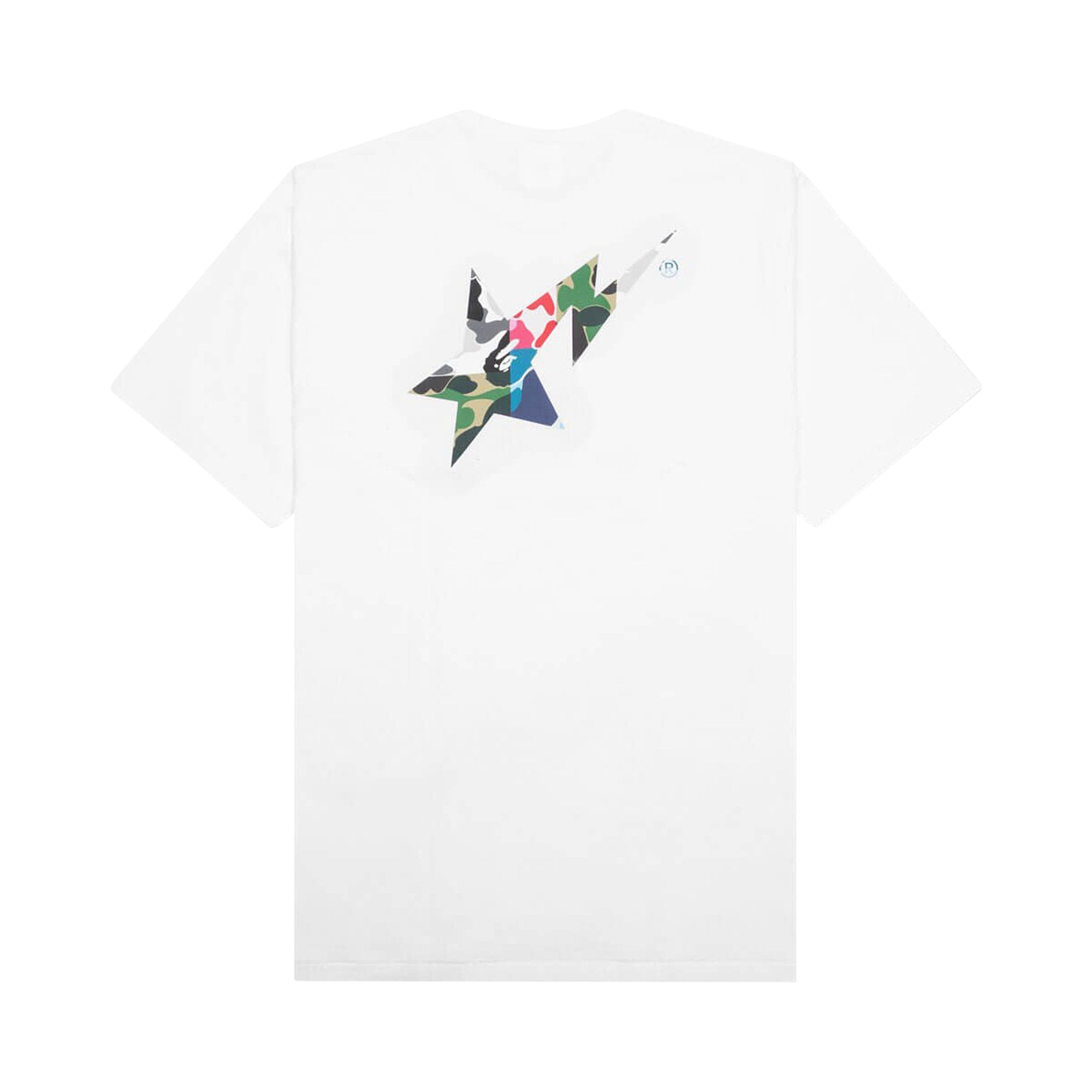 BAPE ABC Crazy Bape Sta Camo Logo T-Shirt - White