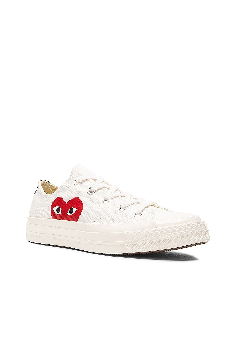 Comme des Garçons Converse Large Emblem Low Top Canvas sneakers, white