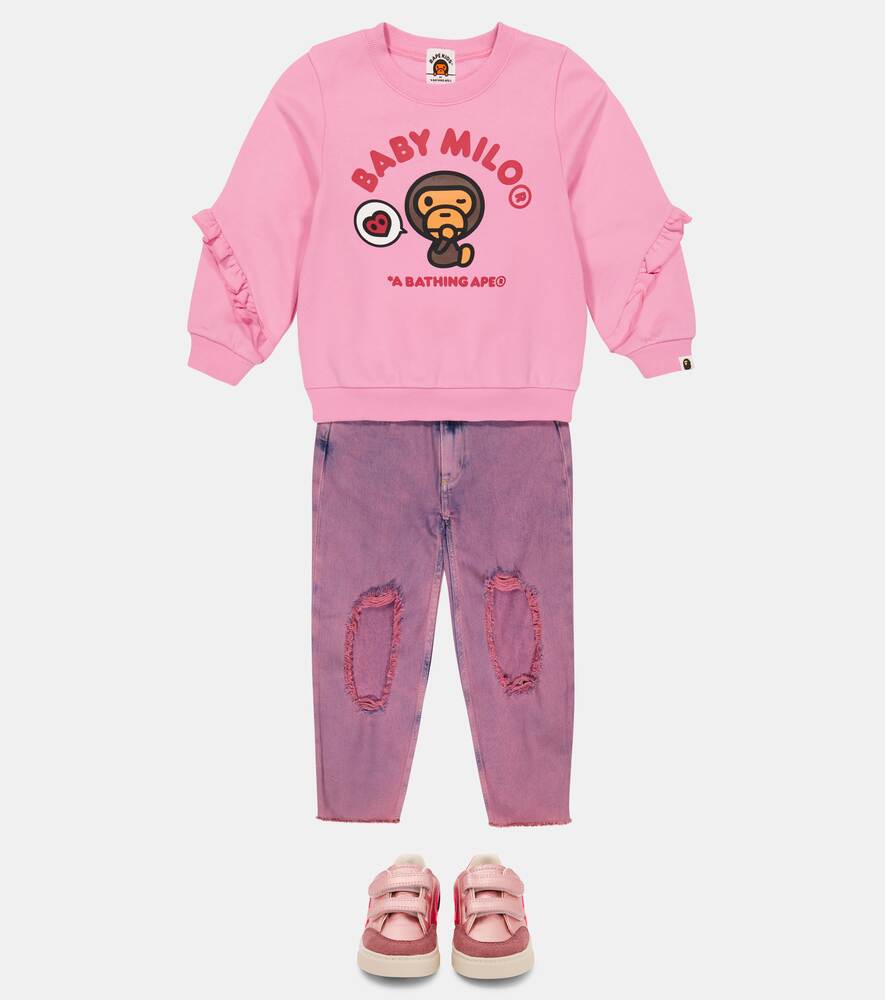 Baby Milo cotton BAPE sweatshirt, pink