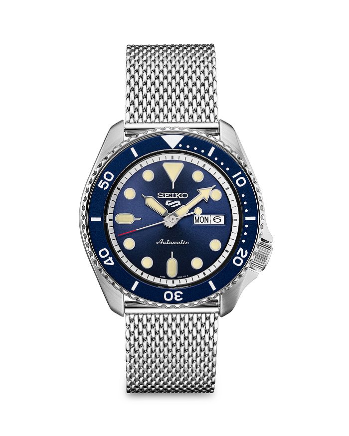 Seiko Watch 42.5 mm sports watch, blue