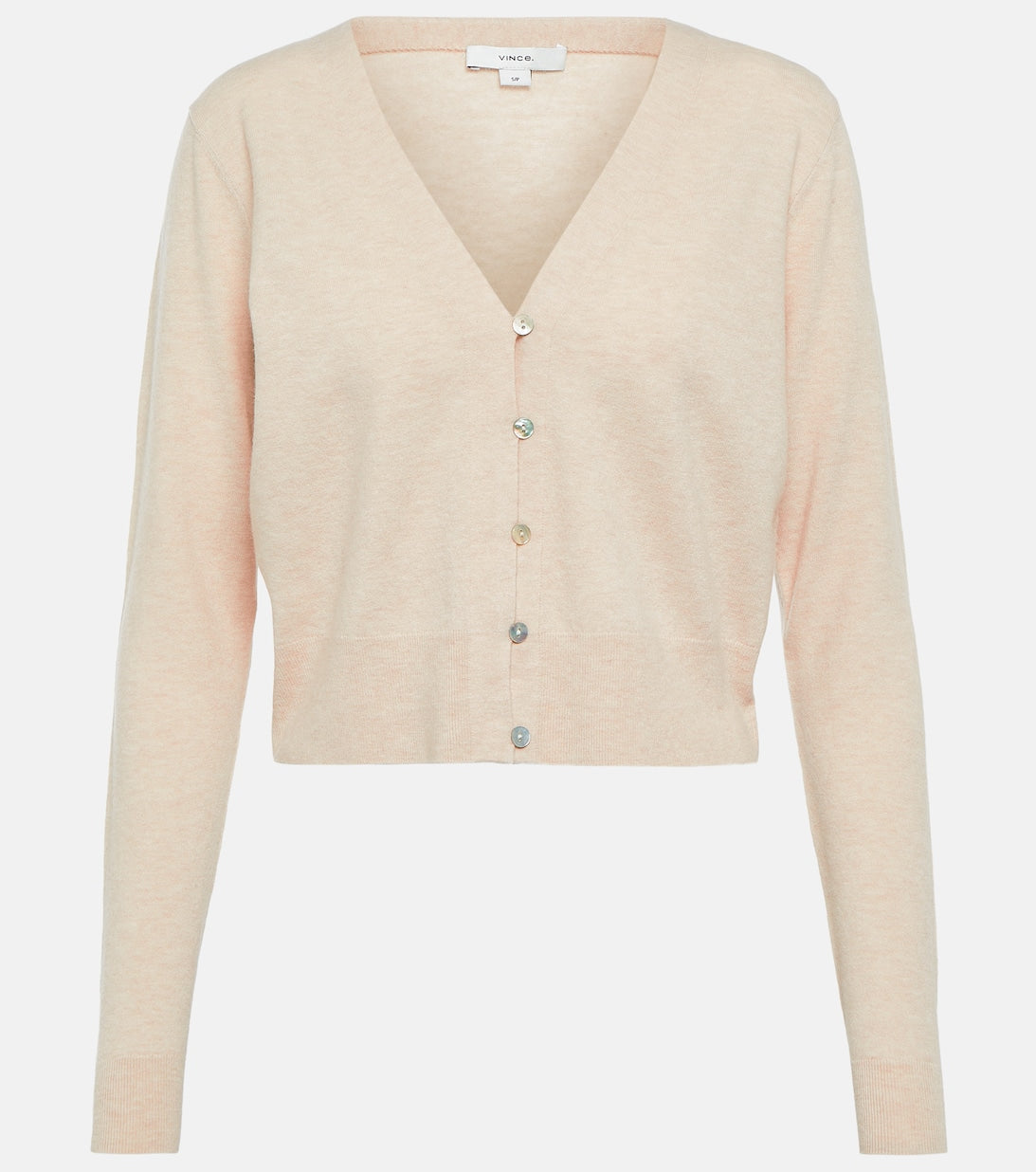 VINCE wool and cashmere blend cardigan, beige