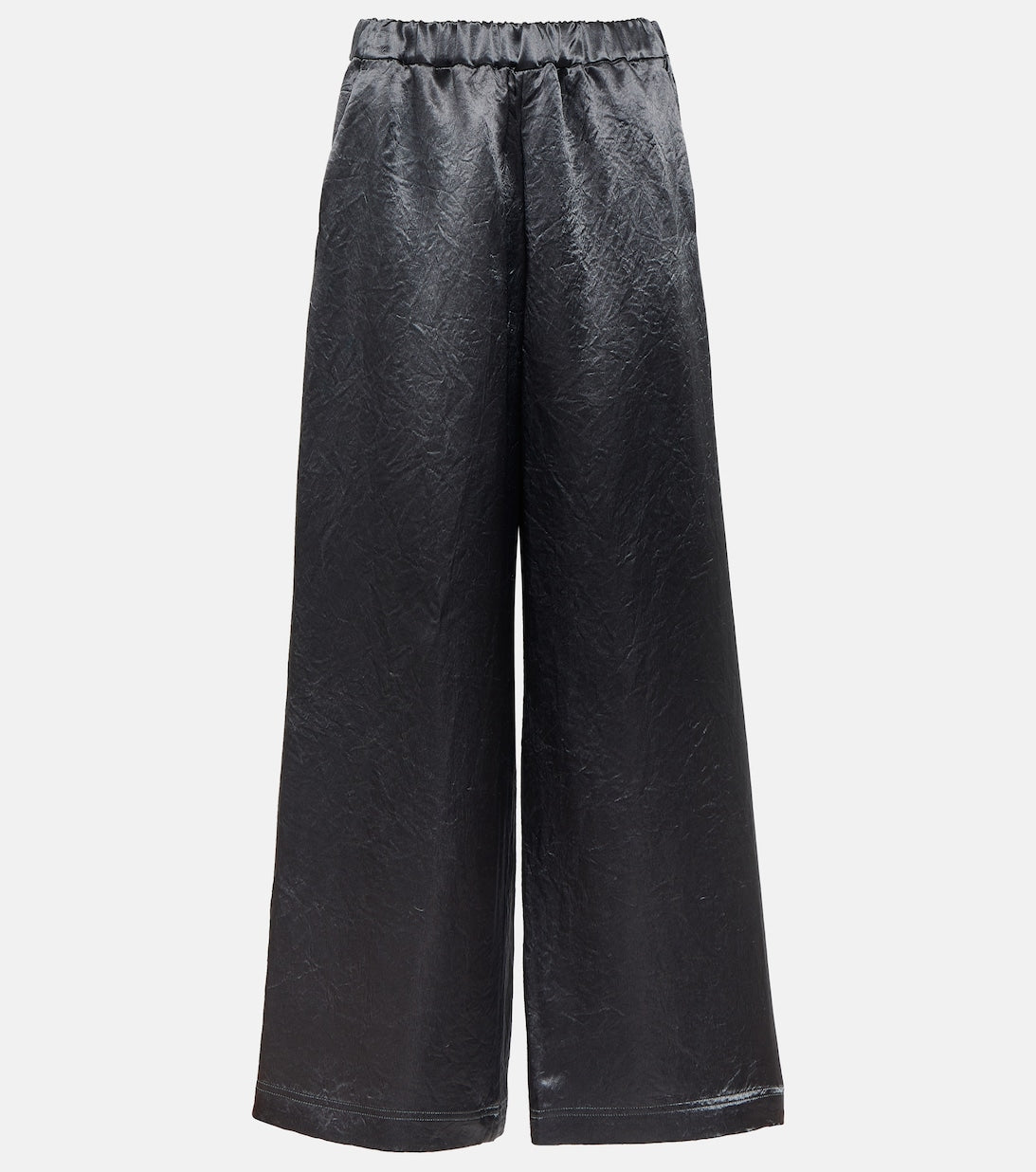 Acanto MAX MARA wide satin trousers, gray