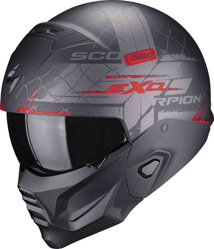 EXO-Combat II Xenon Scorpion Helmet, matte black/red