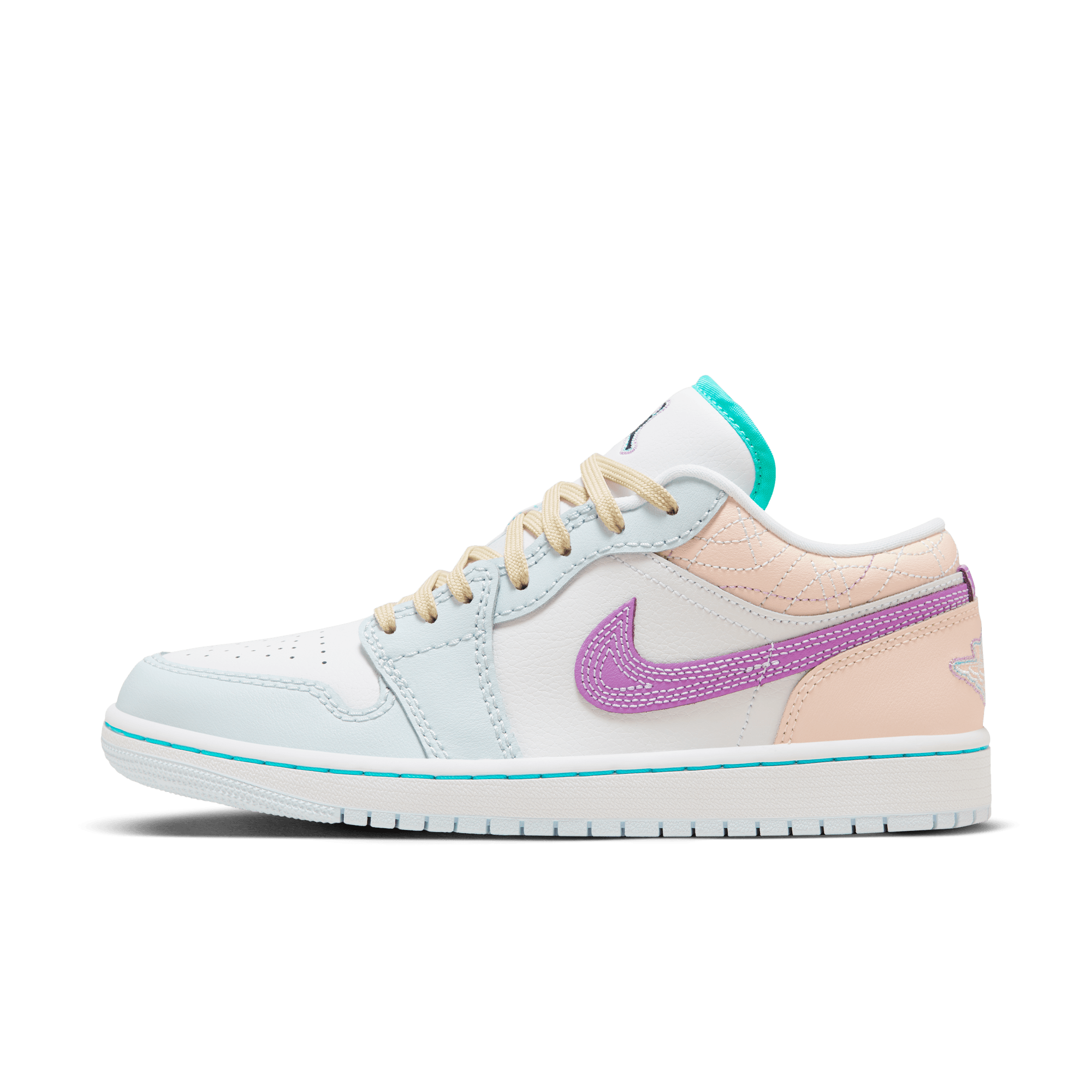 Jordan Air Jordan 1 Vintage Women's Basketball Shoes Beige Pink