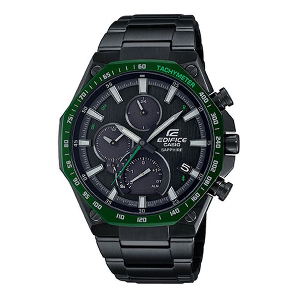 Casio Edifice Sports Octagon Analog Watch 'Black Green', green