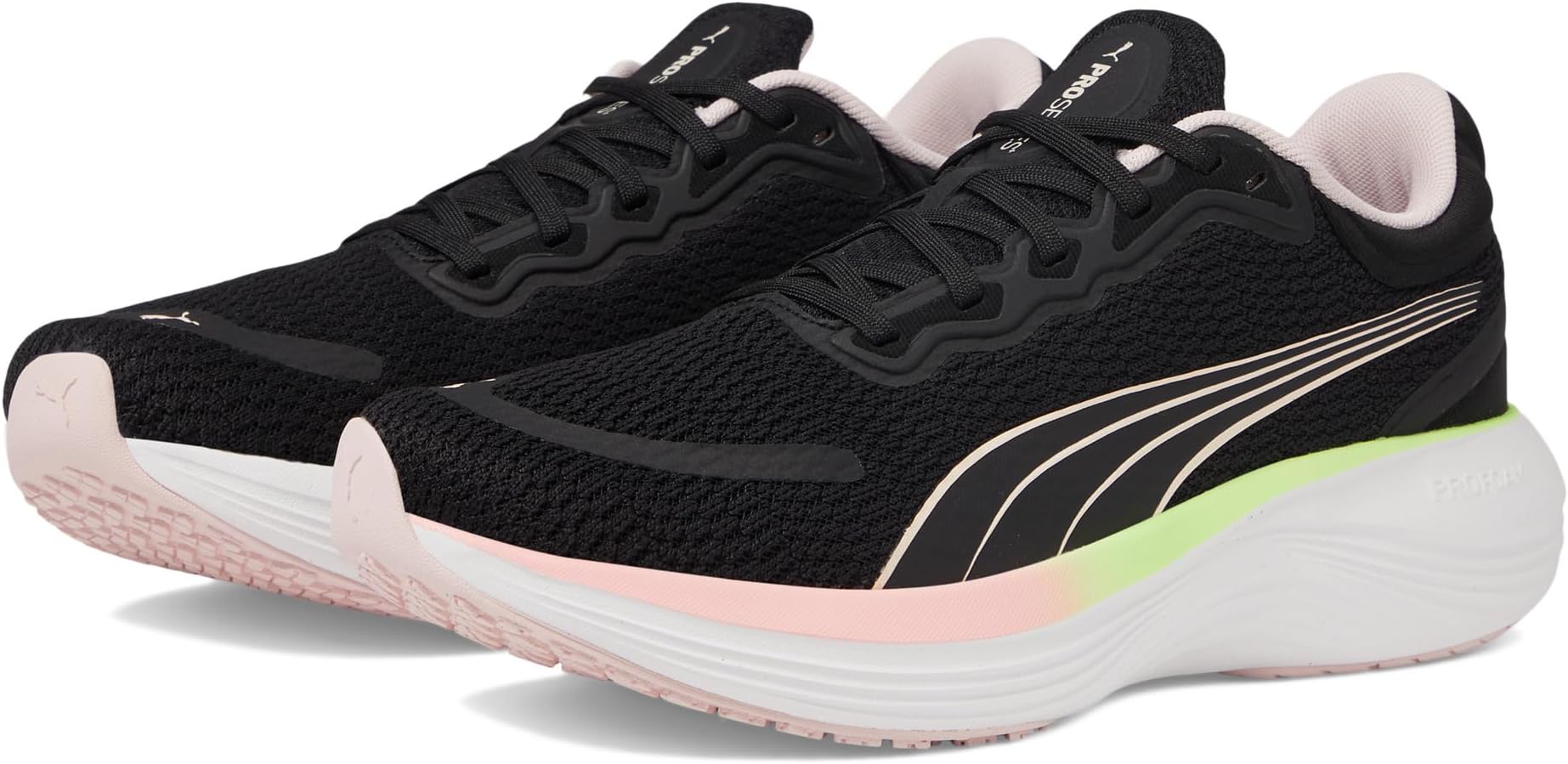 Scend Pro PUMA Sneakers, Puma Black/Frosty Pink/Speed Green/Puma White