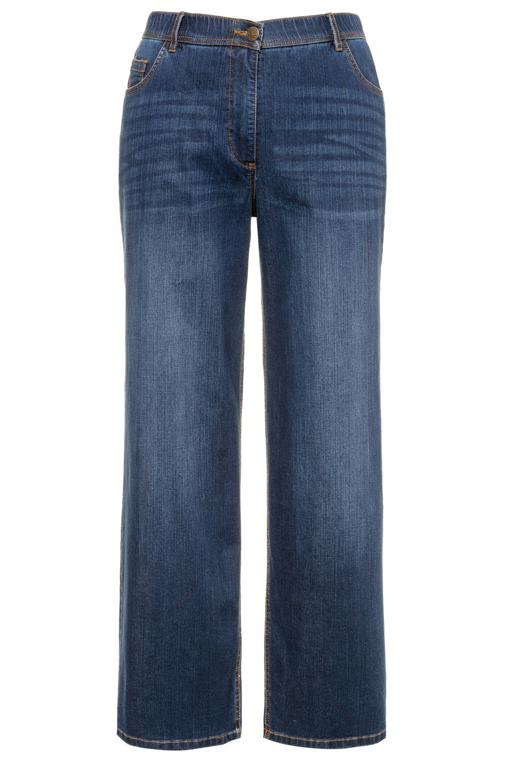 Ulla Popken Mary wide leg jeans, dark blue