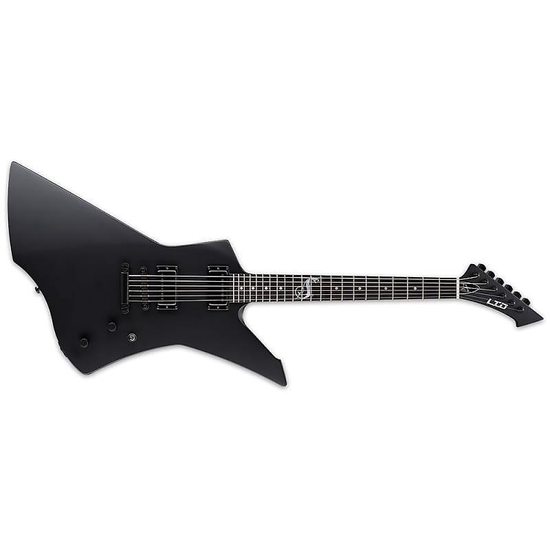 جيتار كهربائي ESP LTD James Hetfield Snakebyte Black Satin BLKS جيتار كهربائي جديد + حقيبة صلبة مجانية! كوريا