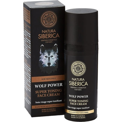 Wolf Power Super toning face cream for men 50ml, Natura Siberica