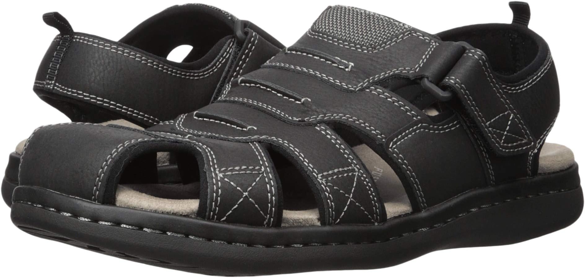 Searose Fisherman Sandal Dockers Flat Sandals, Black