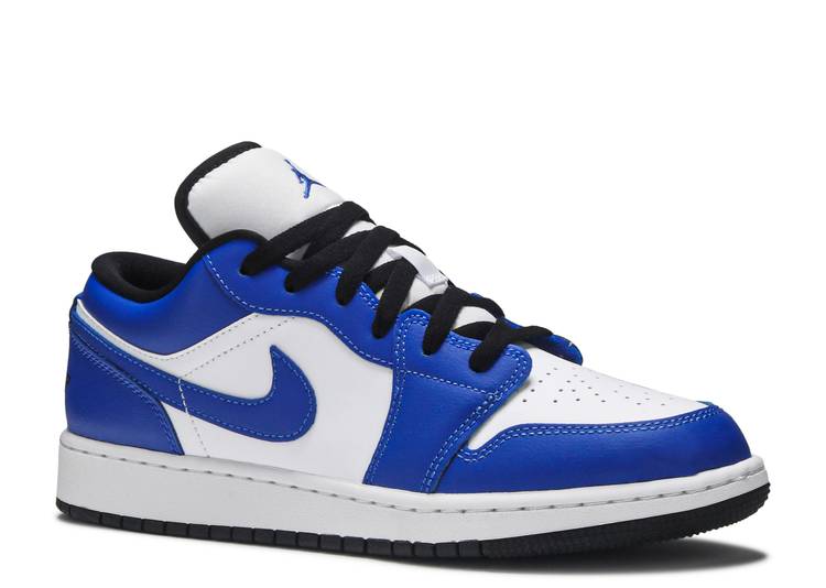 حذاء رياضي AIR JORDAN 1 LOW GS 'GAME ROYAL'، باللون الأبيض