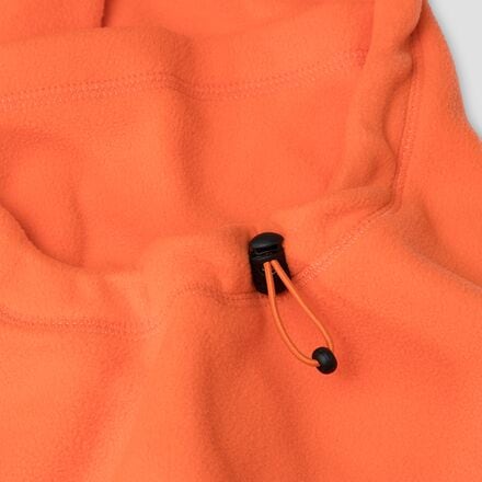 Stoic Fleece Collar Balaclava in Vermillion Orange