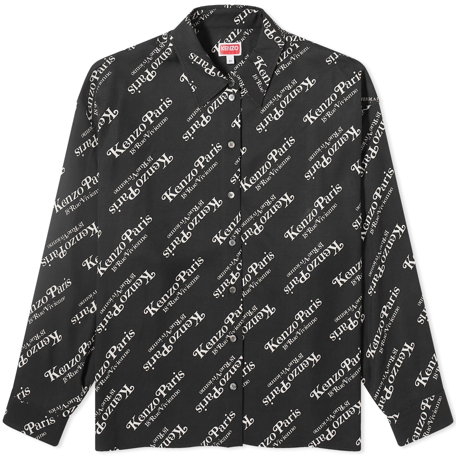 Kenzo Verdy Logo Shirt, black