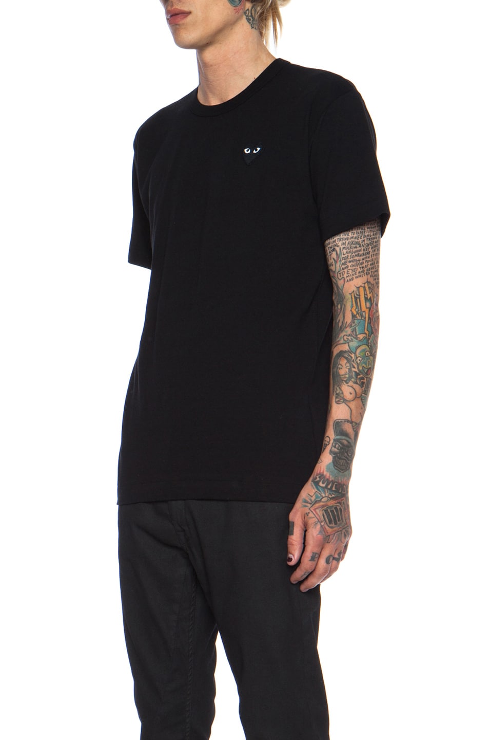 T-shirt Comme des Garçons Black Emblem Cotton, black