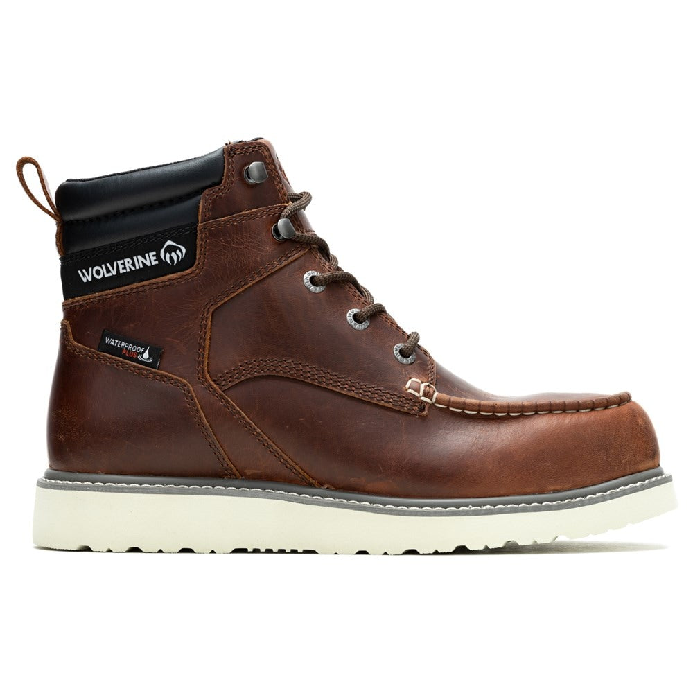 Wolverine Men's Medium/X-Wide Steel Toe Wedge Boots rust color