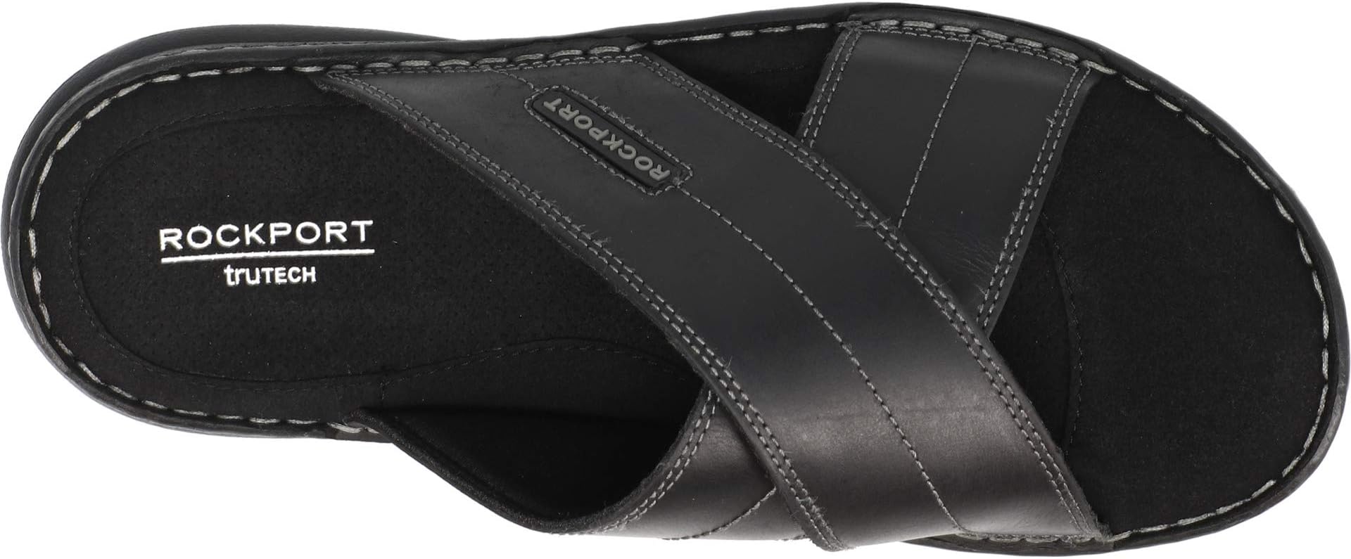 Darwyn Cross Band Rockport Flat Sandals in Black Leather II