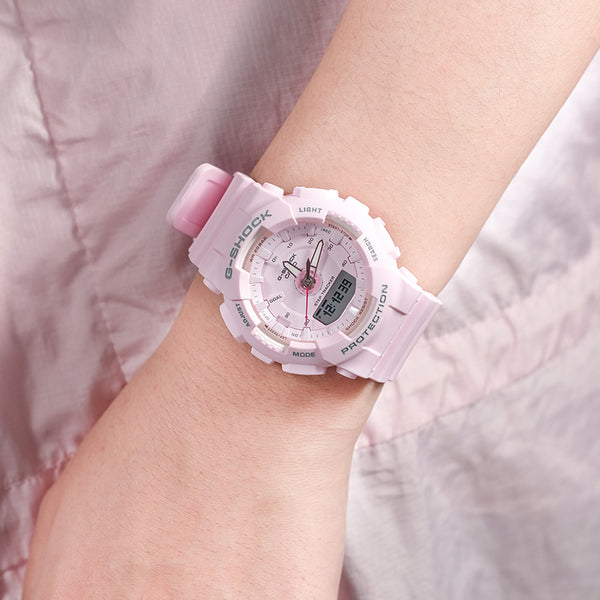 CASIO G-Shock Analog-Digital 'Pink' watch, pink