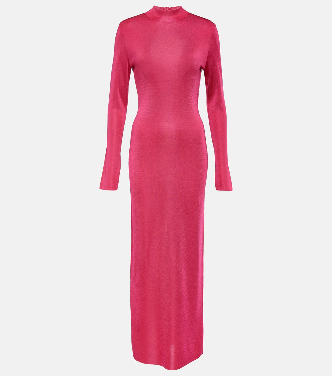 Maxi dress with high collar TOM FORD, pink