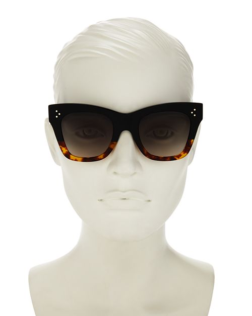 Cat Eye Sunglasses, 50mm CELINE, Black