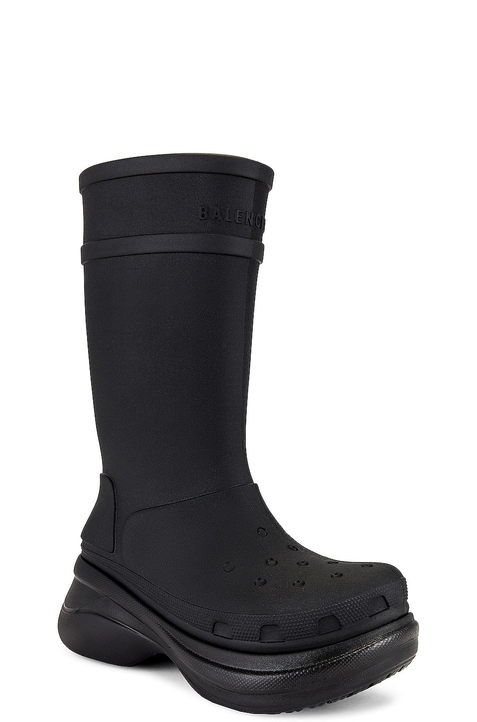 Balenciaga Crocs boots, black