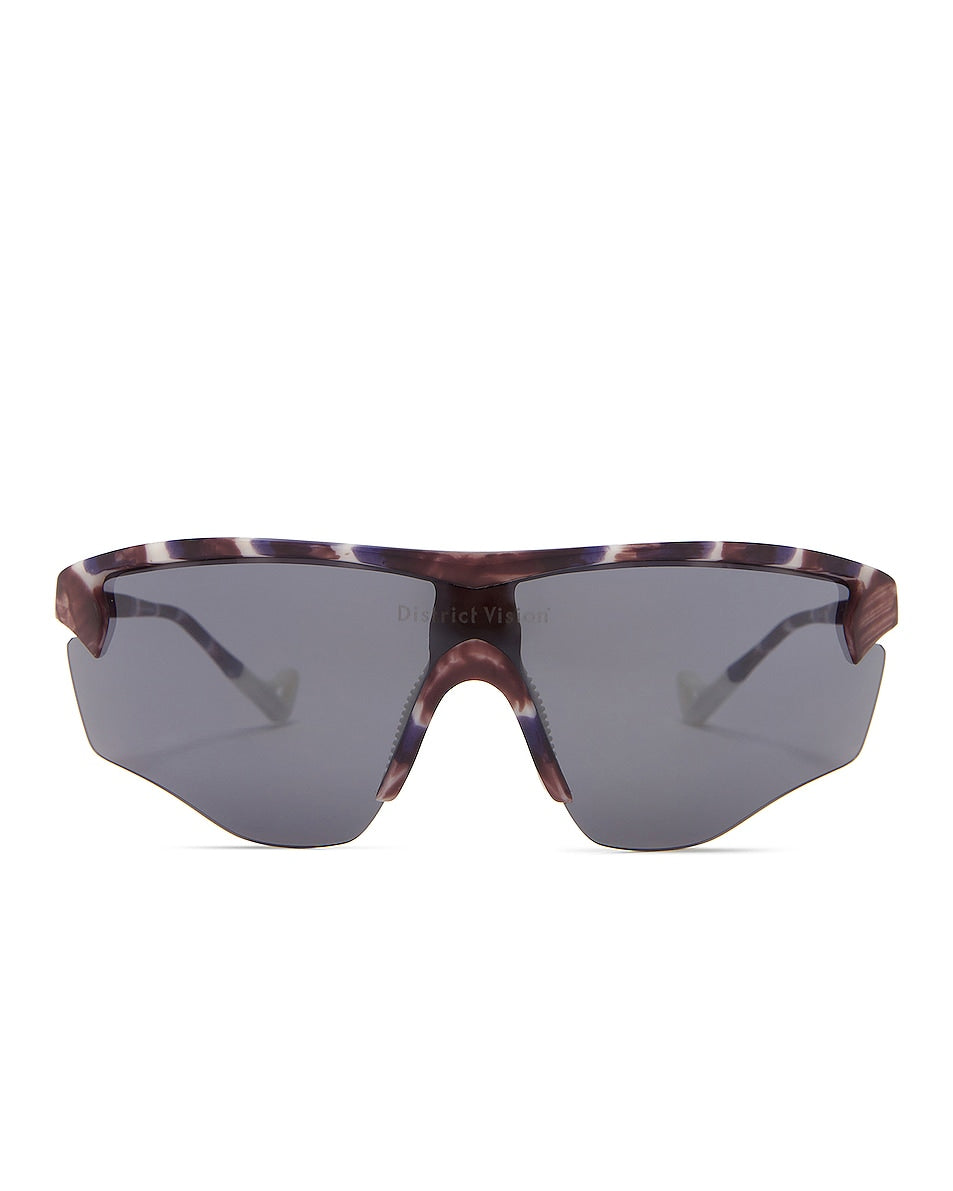 District Vision Junya Racer Sunglasses in Mosaic And D Onyx Mirror