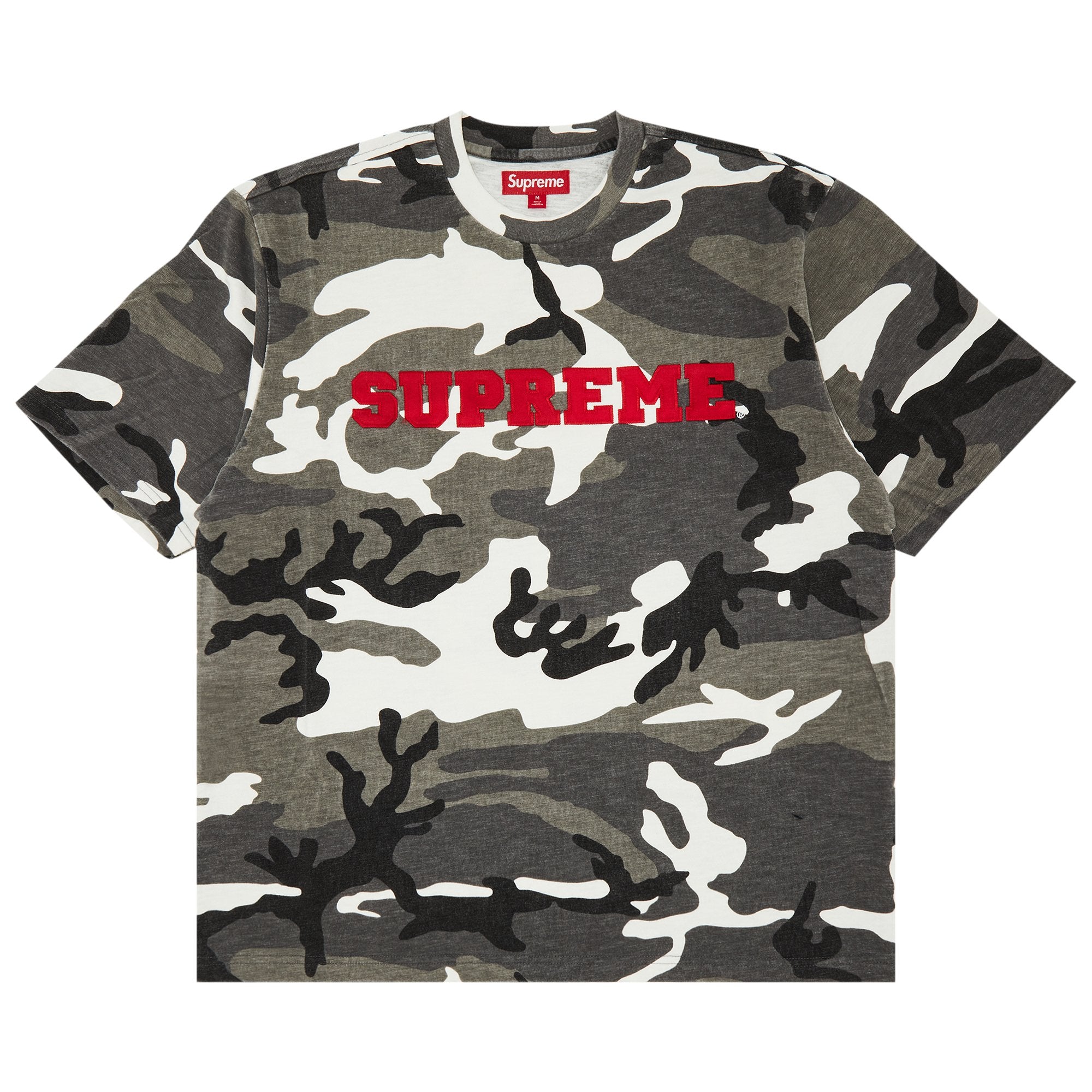 بلوزة Supreme Collegiate Snow Camo بأكمام قصيرة