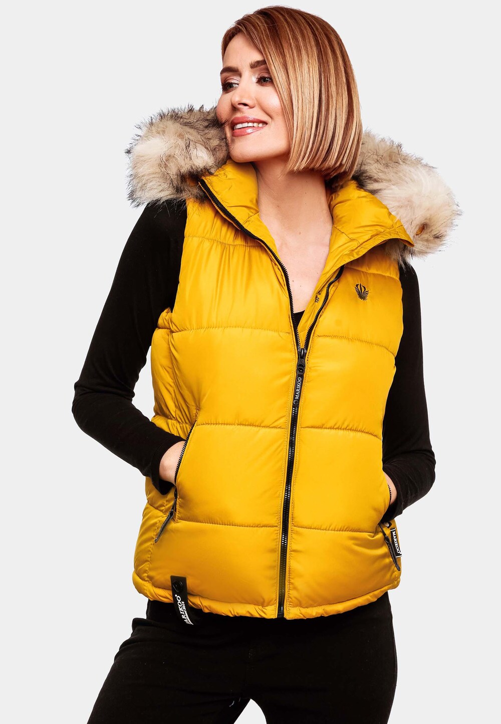 Marikoo Eisflöckchen vest, yellow