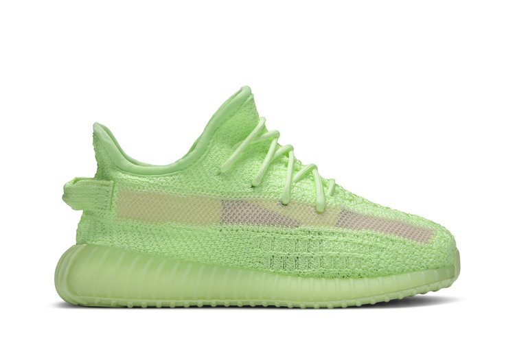 حذاء Adidas Yeezy Boost 350 V2 GID Infant 'Glow' باللون الأخضر