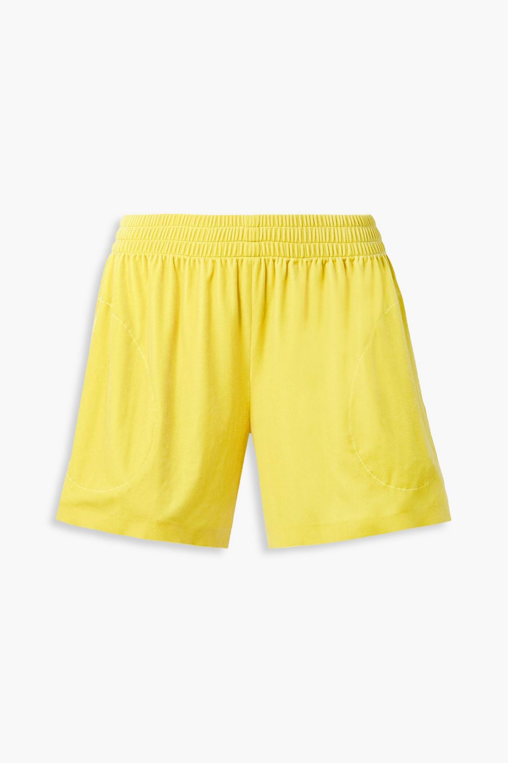 Velvet shorts NORMA KAMALI, yellow