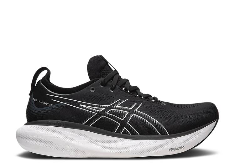 ASICS GEL NIMBUS 25 'BLACK PURE SILVER' sneakers, black