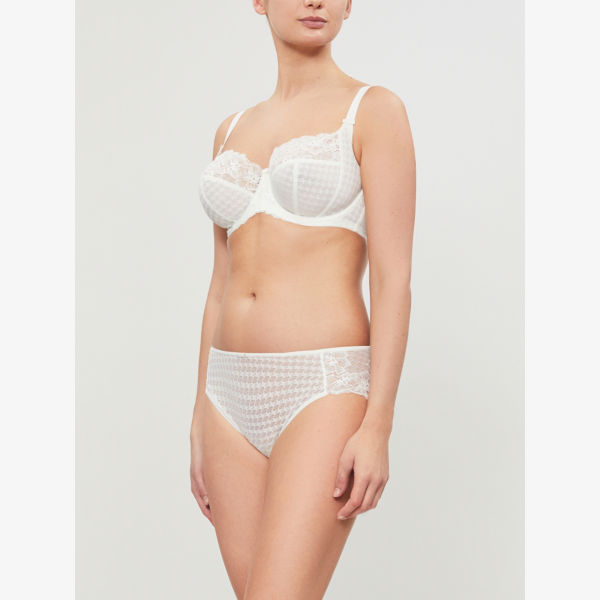 Envy Panache Stretch Lace Balconette Bra, Ivory