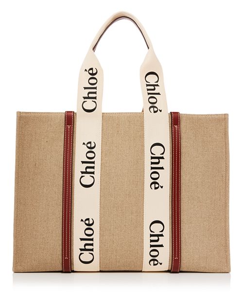 Woody Chloe Tote Bag, Tan/Beige