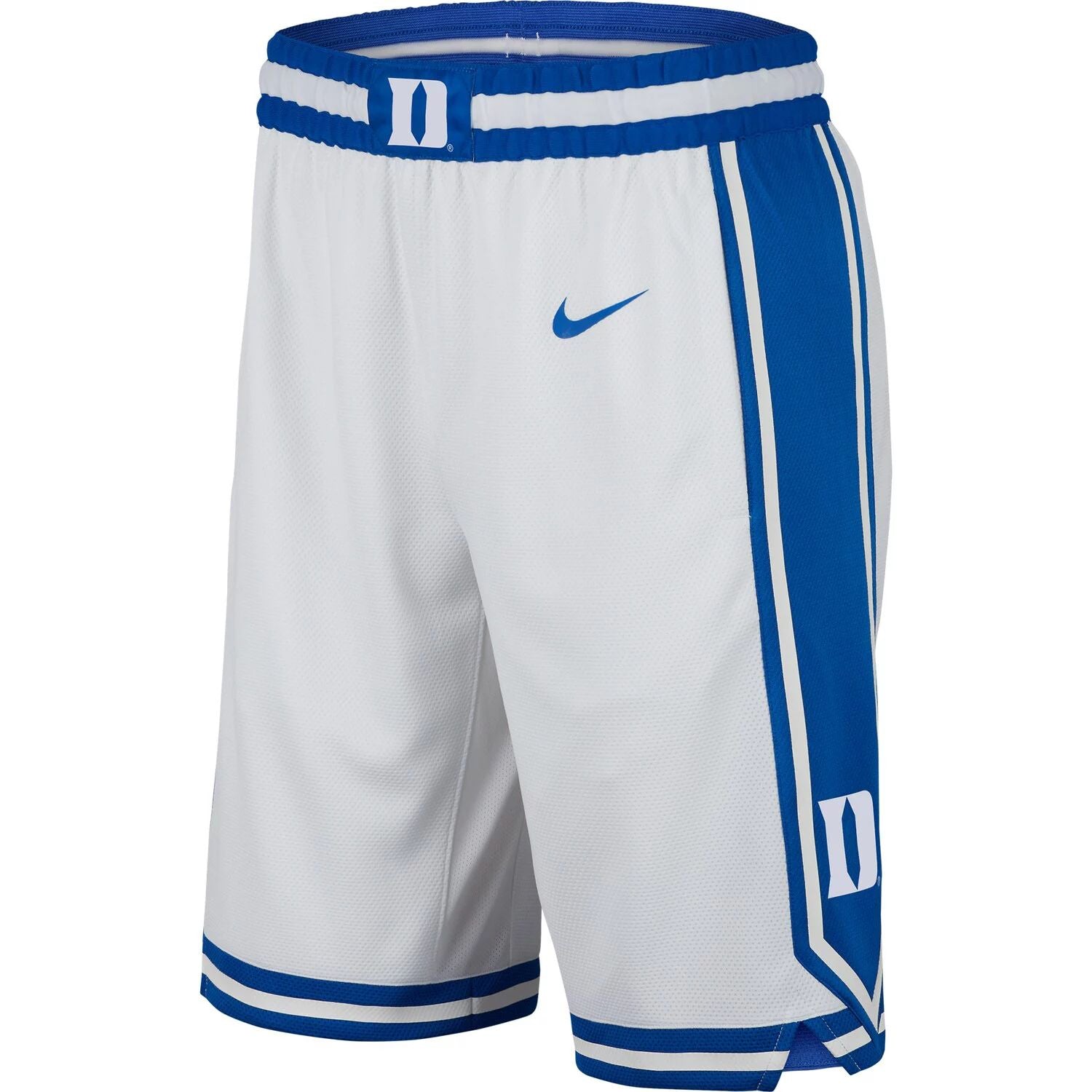 شورت كرة السلة للرجال باللون الأبيض من فريق Duke Blue Devils Replica Team Nike