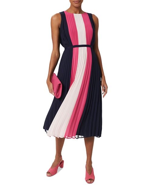 Claudia Color Block Midi Dress HOBBS LONDON Multi