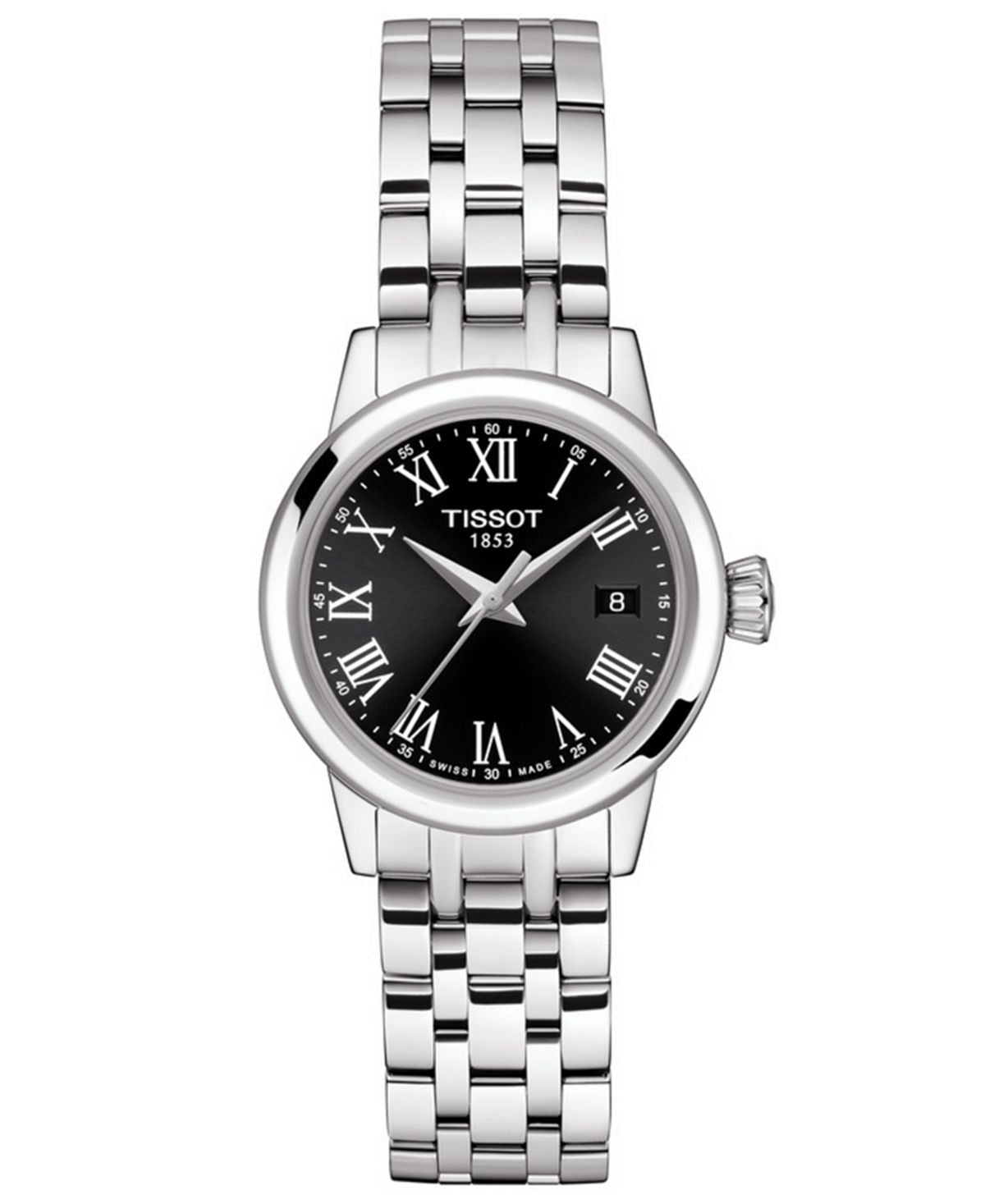 Women's Swiss Classic Dream Watch with Stainless Steel Bracelet 28 mm Tissot, black