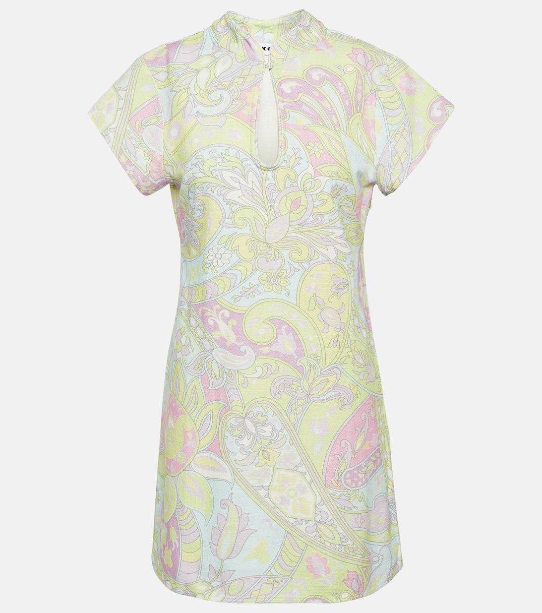 RIXO Floral Cotton Lolita Mini Dress, Multicolor