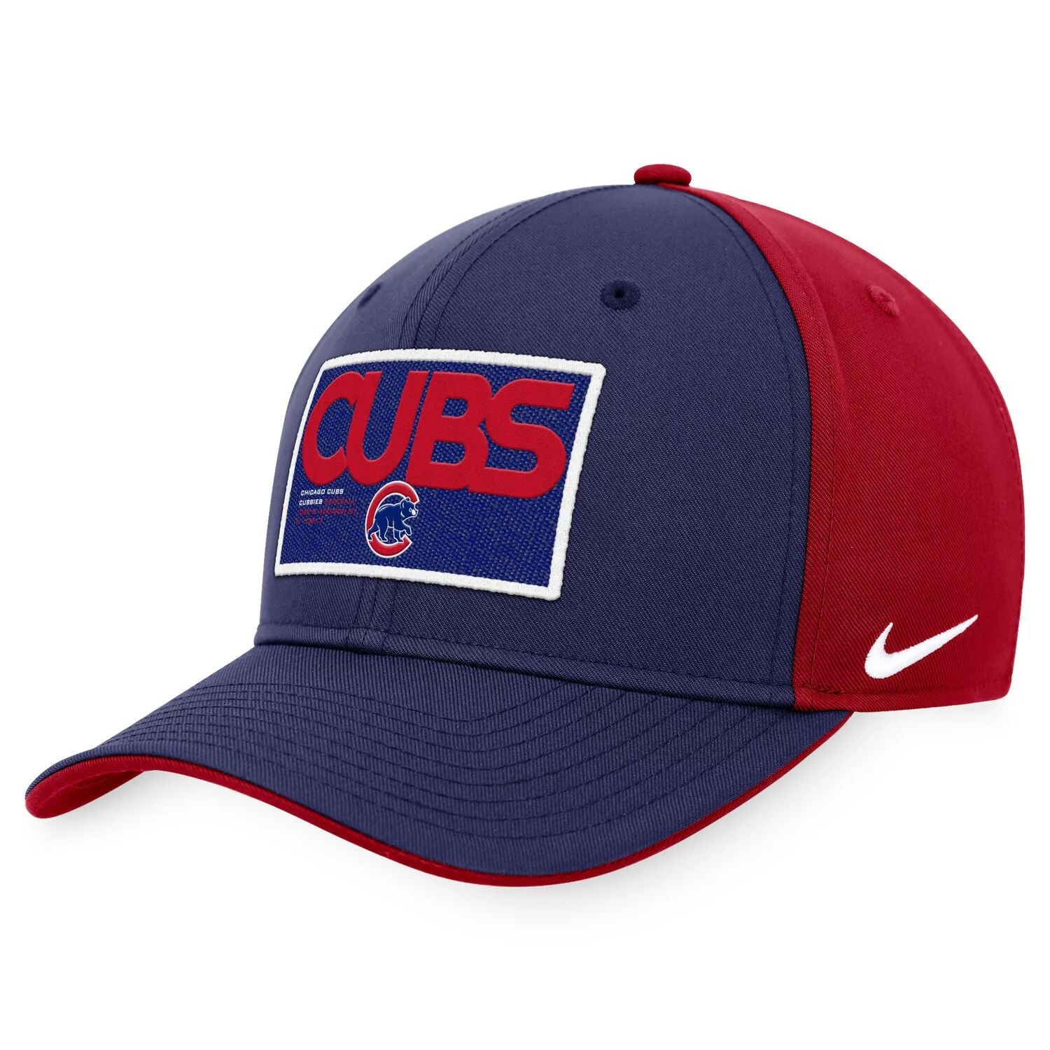 قبعة Nike Royal/Red Chicago Cubs Classic99 Colorblock Performance للرجال