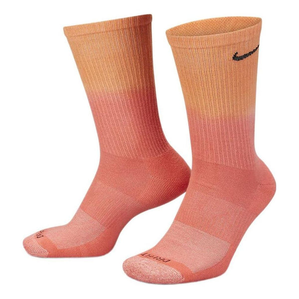 Nike Logo Gradient Sports Training Socks Unisex 2 Pairs Multicolor, multicolor