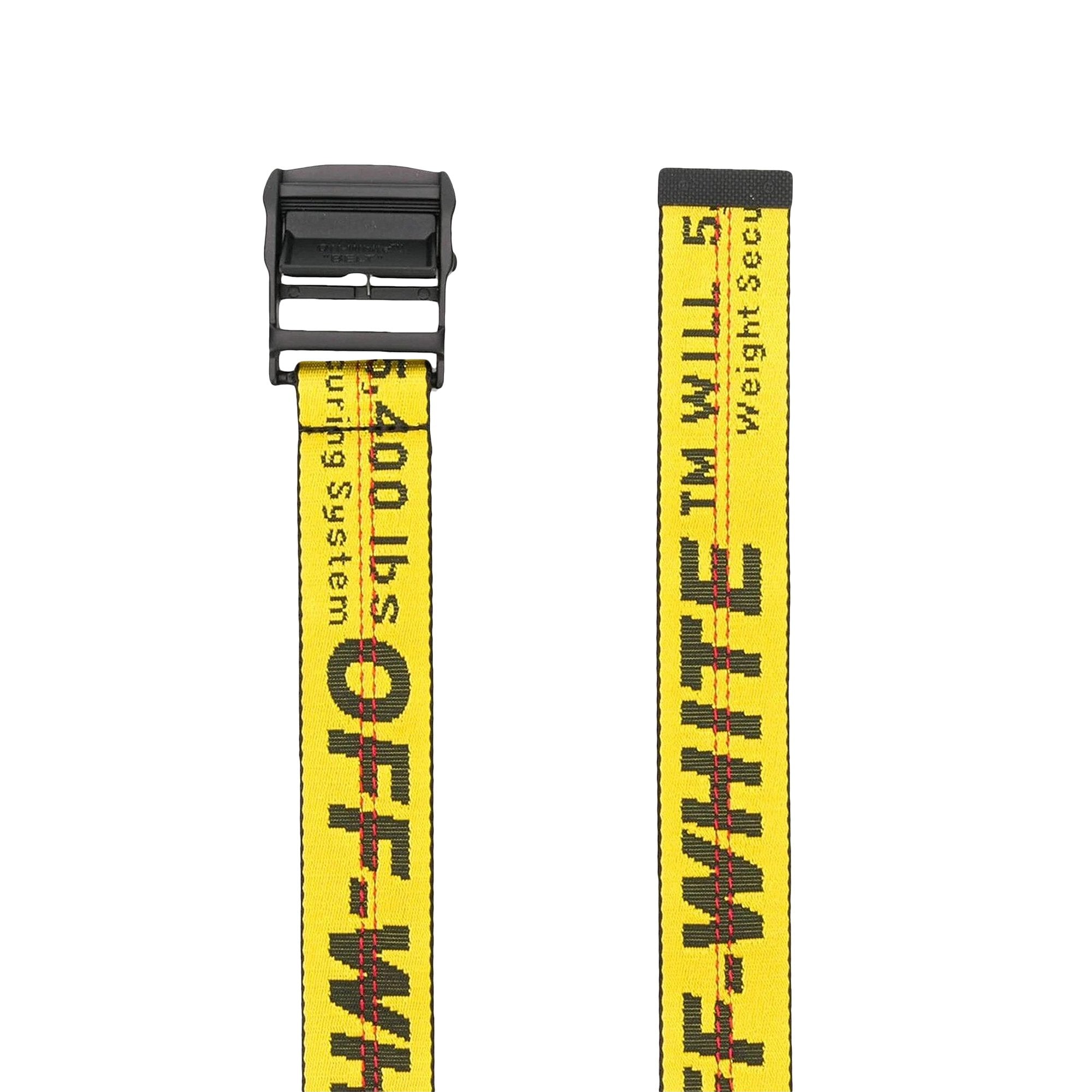 Off-White Classic Industrial Belt, Short, Yellow/Black