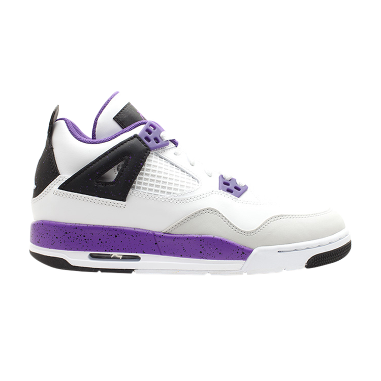 حذاء رياضي Air Jordan 4 Retro GS 'Ultraviolet' باللون الأبيض