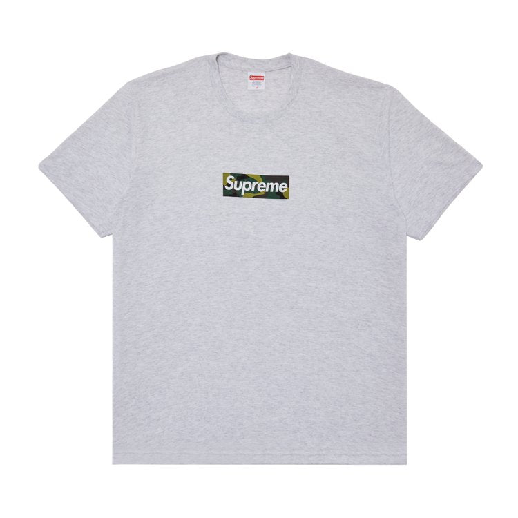 تي شيرت Supreme Box Logo 'Ash Grey' باللون الرمادي