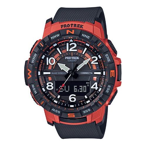 Watch CASIO Mens Black/Red Analog/Digital Combo, black